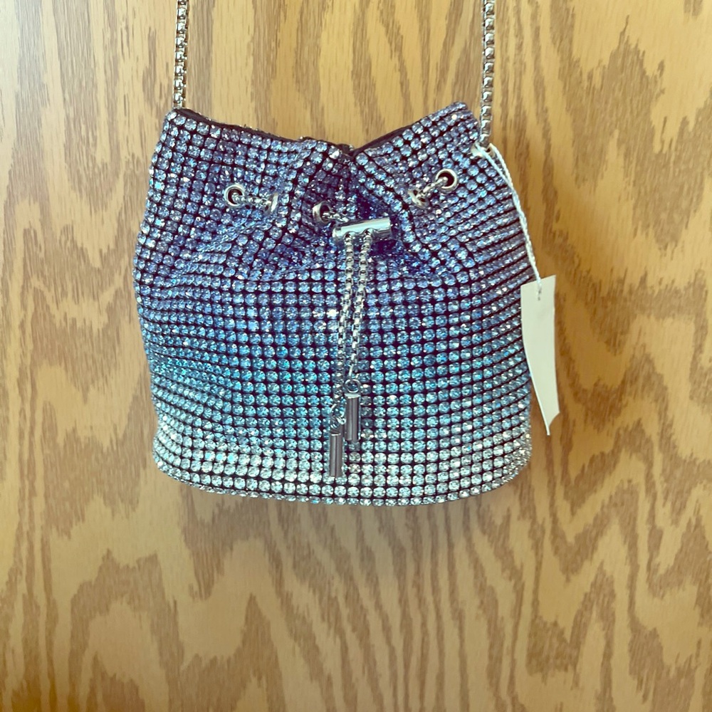 Sequin Box Style Purse 35” unique bag 8x7